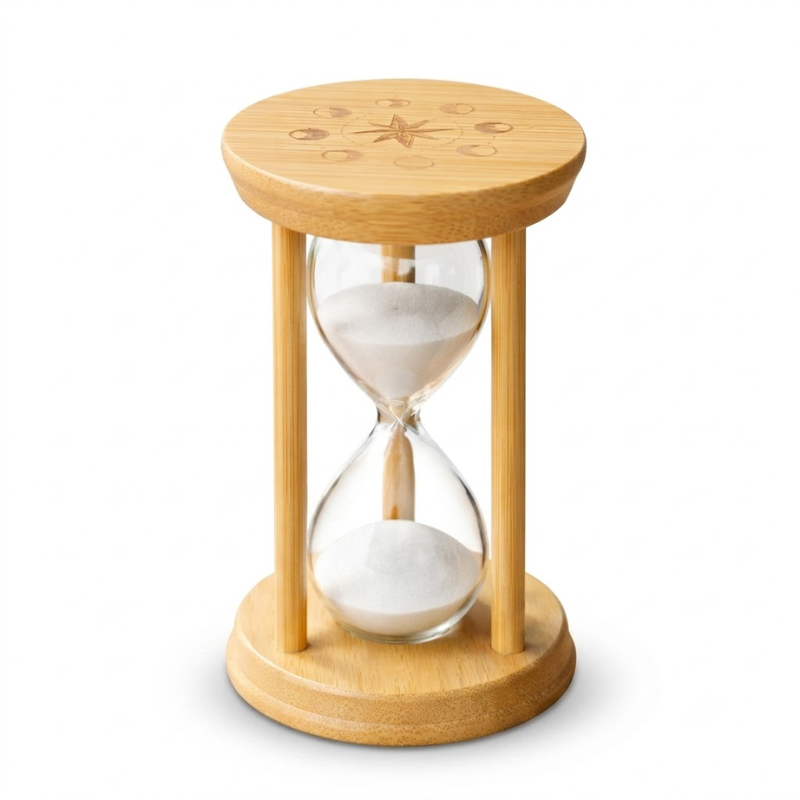 5-Minute Glass Hourglass – White